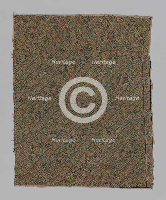 Fragment (Dress Fabric), Persia, 18th century. Creator: Unknown.