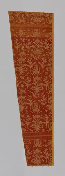 Fragment (Dressing Fabric), China, Ming dynasty (1368-1644), 16th century. Creator: Unknown