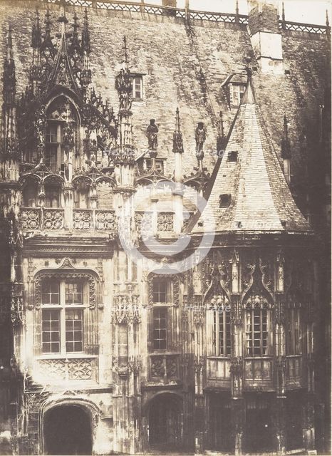 Fragment du Palais de Justice, Rouen, 1852-54. Creator: Edmond Bacot.