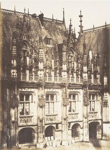 Fragment du Palais de Justice, Rouen, 1852-54. Creator: Edmond Bacot