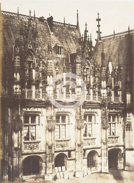 Fragment du Palais de Justice, Rouen, 1852-54. Creator: Edmond Bacot.