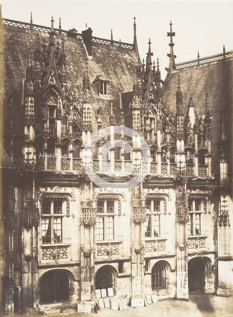 Fragment du Palais de Justice, Rouen, 1852-54. Creator: Edmond Bacot.