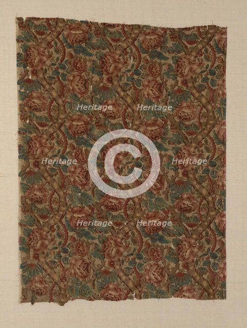 Fragment, England, 19th century. Creator: Unknown.