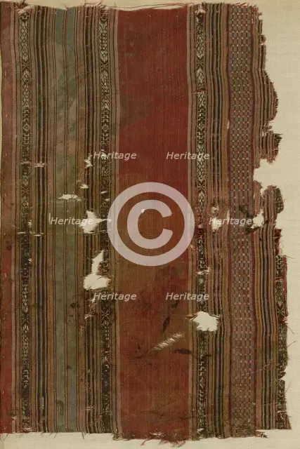 Fragment, Egypt, Arab period (641-969)/Fatimid period (969-1171)/Ayyubid period (1171-1250... Creator: Unknown.