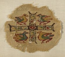Fragment, Egypt, Roman period (30 B.C.-641 A.D.), 3rd/5th century. Creator: Unknown