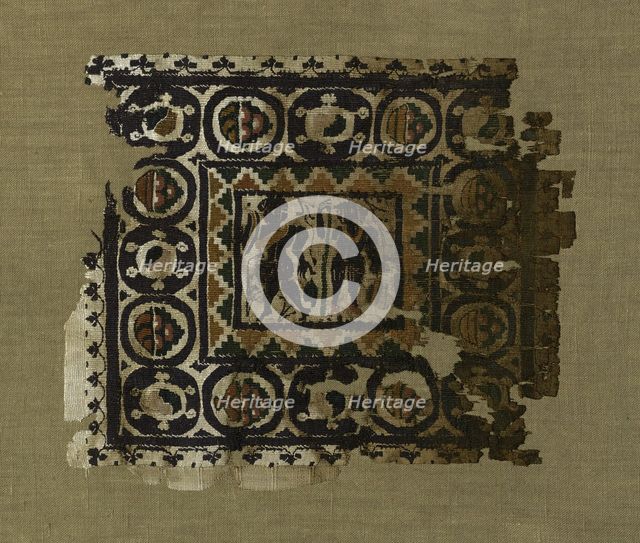 Fragment, Egypt, Roman period (30 B.C.- 641 A.D.), 4th/5th century. Creator: Unknown.