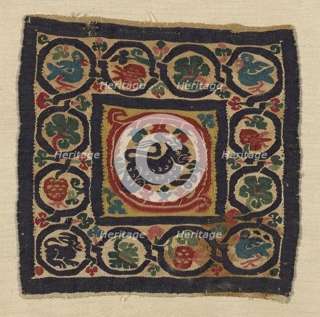 Fragment, Egypt, Roman period (30 B.C.-641 A.D.), 4th/6th century. Creator: Unknown.