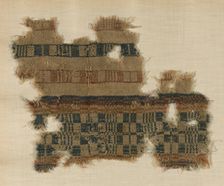 Fragment, Egypt, Roman period (30 B.C.- 641 A.D.), 4th century. Creator: Unknown