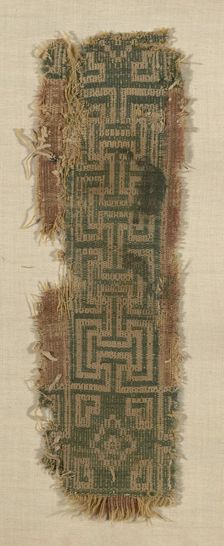 Fragment, Egypt, Roman period (30 B.C.- 641 A.D.), 4th century. Creator: Unknown
