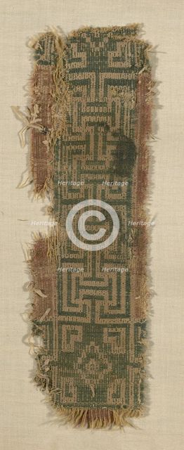 Fragment, Egypt, Roman period (30 B.C.- 641 A.D.), 4th century. Creator: Unknown.