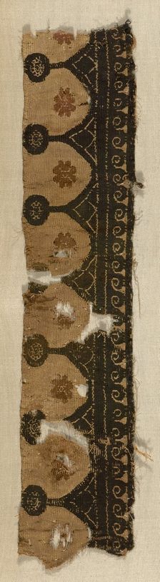 Fragment, Egypt, Roman period (30 B.C.- 641 A.D.), 5th/6th century. Creator: Unknown