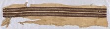 Fragment, Egypt, Roman period (30 B.C.- 641 A.D.)/Arab period (641-969)/Fatimid period (969... Creator: Unknown