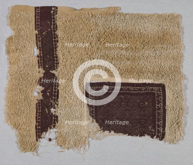 Fragment, Egypt, Roman period (30 B.C.- 641 A.D.)/Arab period (641-969)/Fatimid period (969... Creator: Unknown.