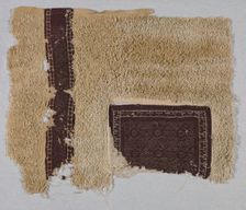 Fragment, Egypt, Roman period (30 B.C.- 641 A.D.)/Arab period (641-969)/Fatimid period (969... Creator: Unknown