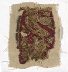 Fragment, Egypt, Roman period (30 B.C.- 641 A.D.)/Arab period (641-969), 4th/8th century. Creator: Unknown