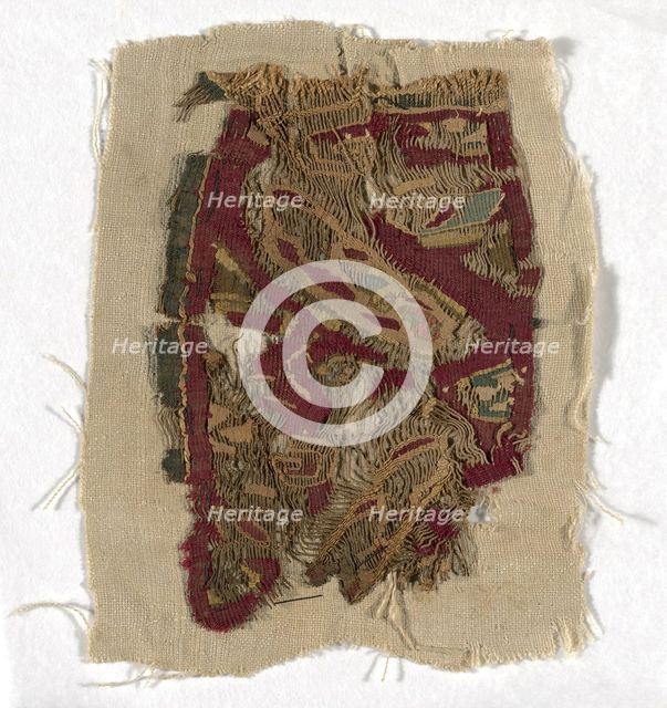 Fragment, Egypt, Roman period (30 B.C.- 641 A.D.)/Arab period (641-969), 4th/8th century. Creator: Unknown.