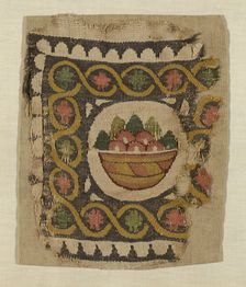 Fragment, Egypt, Roman period (30 B.C.- 641 A.D.)/Arab period (641-969), 5th/6th century. Creator: Unknown