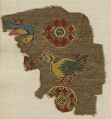 Fragment, Egypt, Roman period (30 B.C.- 641 A.D.)/Arab period (641-969), 6th/7th century. Creator: Unknown