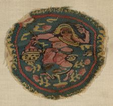 Fragment, Egypt, Roman period (30 B.C.- 641 A.D.)/Arab period (641-969), 6th/8th century. Creator: Unknown