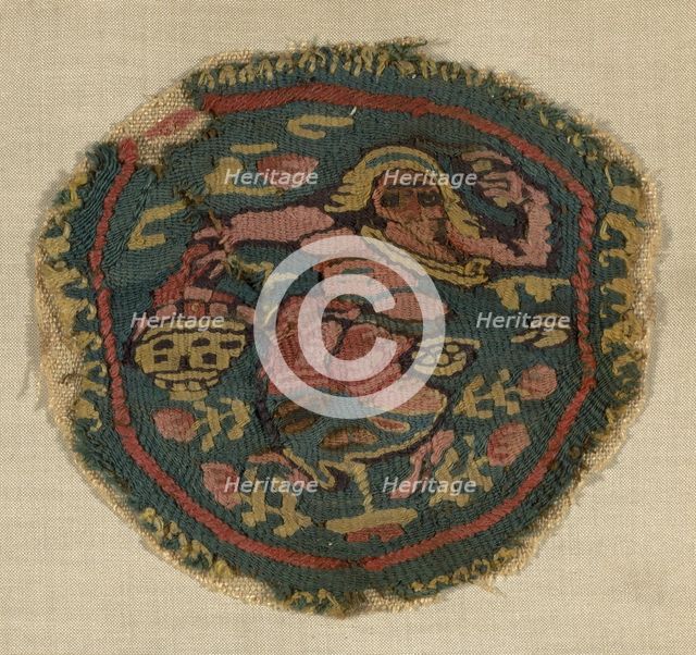 Fragment, Egypt, Roman period (30 B.C.- 641 A.D.)/Arab period (641-969), 6th/8th century. Creator: Unknown.