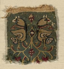 Fragment, Egypt, Roman period (30 B.C.- 641 A.D.)/Arab period (641-969), 7th/8th century. Creator: Unknown