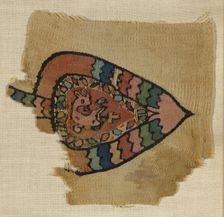 Fragment, Egypt, Roman period (30 B.C.- 641 A.D.)/Arab period (641-969), 7th century. Creator: Unknown