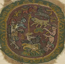 Fragment, Egypt, Roman period (30 B.C.-641 A.D.)/Arab period (641-969), 6th/8th century. Creator: Unknown