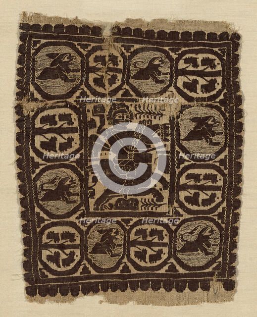 Fragment, Egypt, Roman period (30 B.C.-641 A.D.), 4th/5th century. Creator: Unknown.