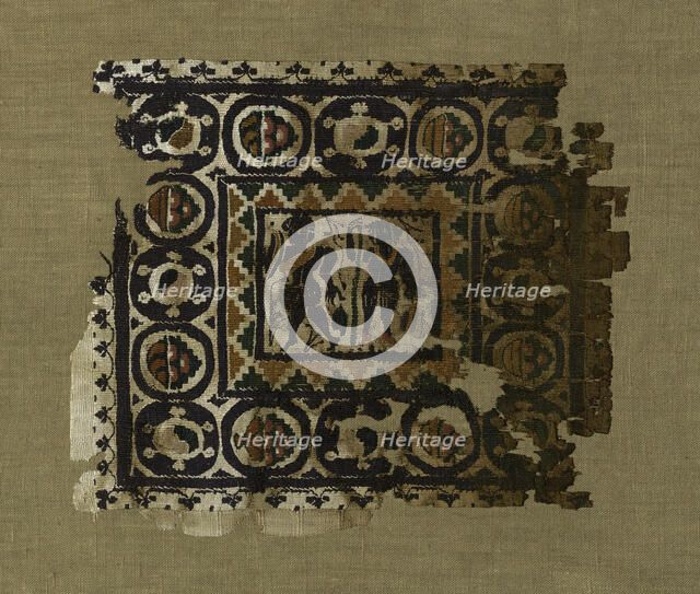 Fragment, Egypt, Roman period (30 B.C.- 641 A.D.), 4th/5th century. Creator: Unknown.