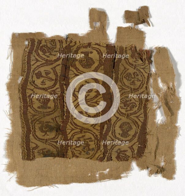 Fragment, Egypt, Roman period (30 B.C.- 641 A.D.), 4th/6th century. Creator: Unknown.