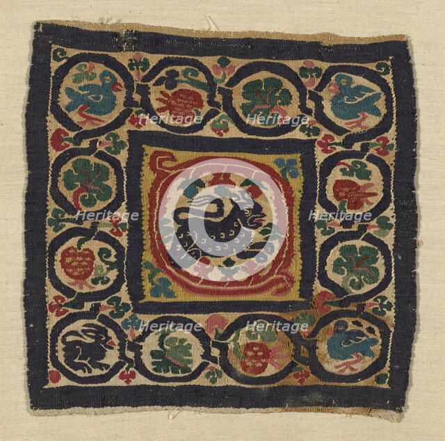 Fragment, Egypt, Roman period (30 B.C.-641 A.D.), 4th/6th century. Creator: Unknown.