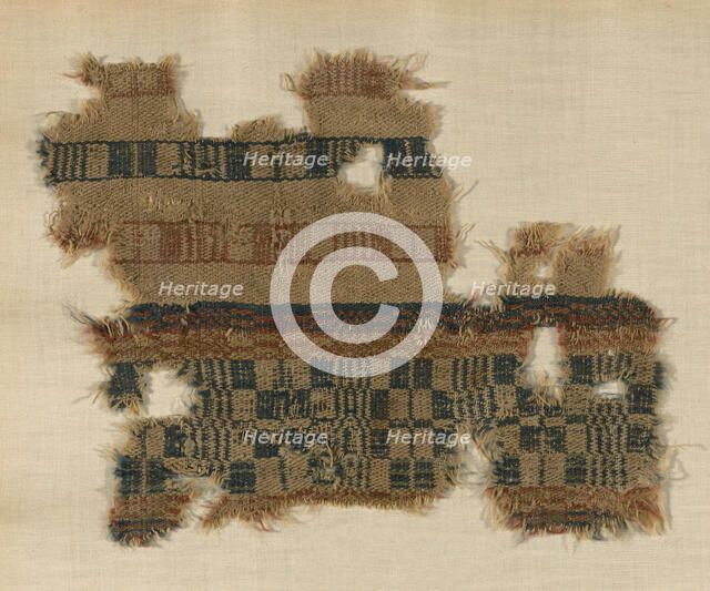 Fragment, Egypt, Roman period (30 B.C.- 641 A.D.), 4th century. Creator: Unknown.