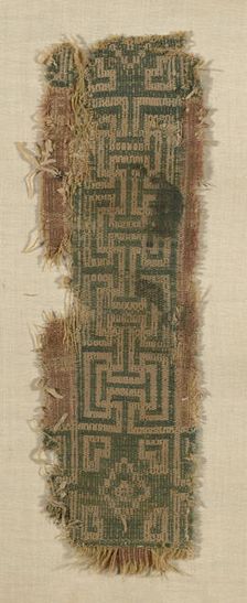 Fragment, Egypt, Roman period (30 B.C.- 641 A.D.), 4th century. Creator: Unknown