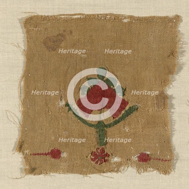 Fragment, Egypt, Roman period (30 B.C.- 641 A.D.), 5th/6th century. Creator: Unknown.