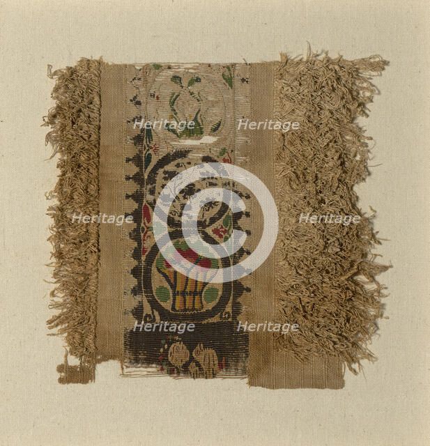 Fragment, Egypt, Roman period (30 B.C.- 641 A.D.), 5th/6th century. Creator: Unknown.