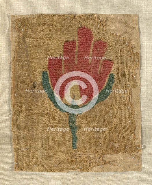 Fragment, Egypt, Roman period (30 B.C.- 641 A.D.), 5th/6th century. Creator: Unknown.