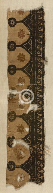 Fragment, Egypt, Roman period (30 B.C.- 641 A.D.), 5th/6th century. Creator: Unknown.