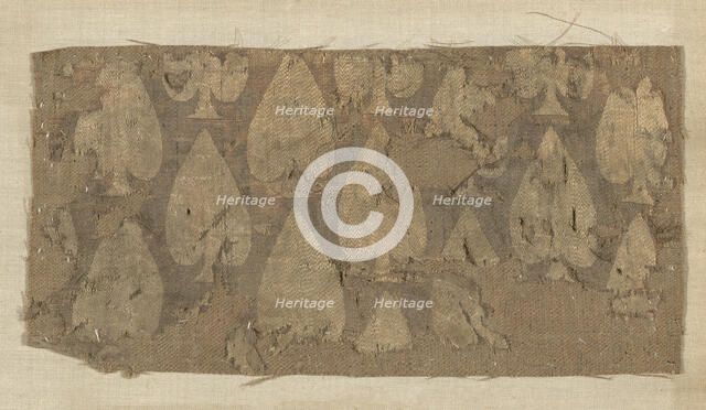 Fragment, Egypt, Roman period (30 B.C.- 641 A.D.)/Arab period (641-969), 6th/7th century. Creator: Unknown.