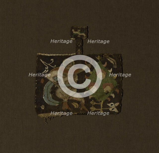 Fragment, Egypt, Roman period (30 B.C.- 641 A.D.)/Arab period (641-969), 6th/8th century. Creator: Unknown.