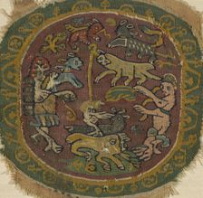 Fragment, Egypt, Roman period (30 B.C.-641 A.D.)/Arab period (641-969), 6th/8th century. Creator: Unknown