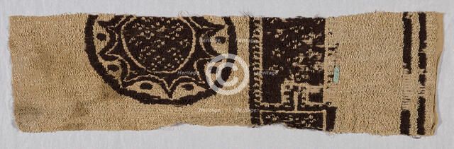 Fragment, Egypt, Roman period (30 B.C.- 641 A.D.)/Arab period (641-969)/Fatimid period (969... Creator: Unknown.