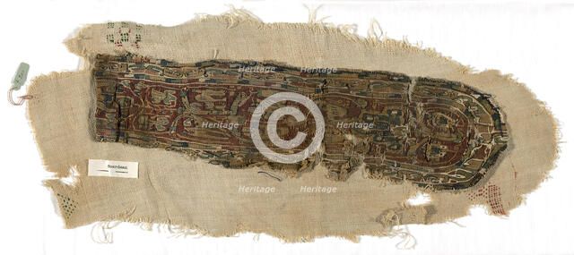 Fragment, Egypt, Roman period (30 B.C.- 641 A.D.)/Arab period (641-969)/Fatimid period (969... Creator: Unknown.