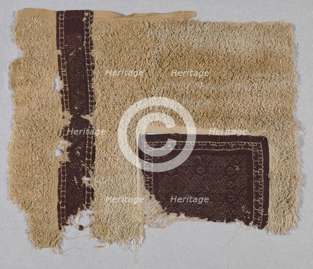 Fragment, Egypt, Roman period (30 B.C.- 641 A.D.)/Arab period (641-969)/Fatimid period (969... Creator: Unknown.