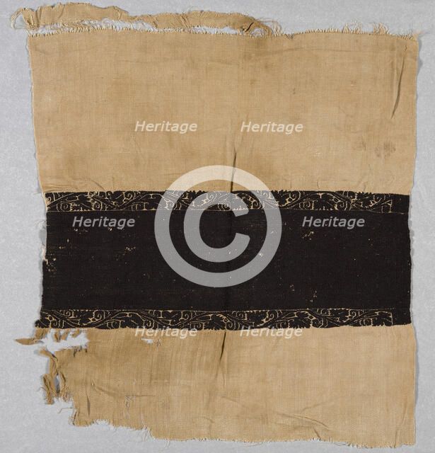 Fragment, Egypt, Roman period (30 B.C.- 641 A.D.)/Arab period (641-969)/Fatimid period (969... Creator: Unknown.