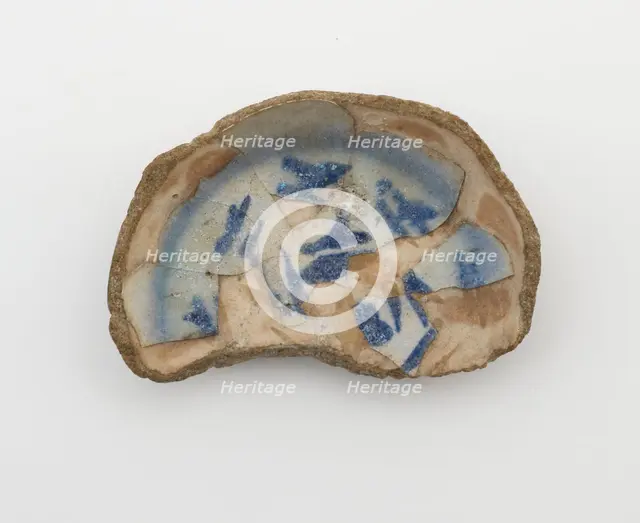 Fragment (foot) of a bowl, (12th century?). Creator: Unknown.