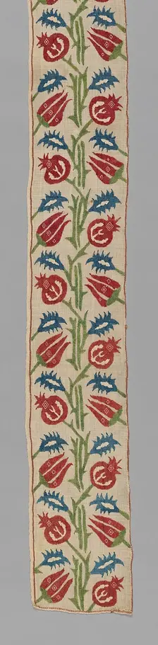 Fragment (For a Bed Curtain), Greece, 17th century. Creator: Unknown
