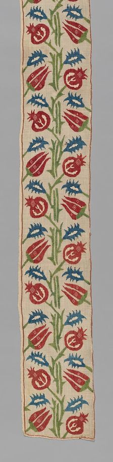 Fragment (For a Bed Curtain), Greece, 17th century. Creator: Unknown