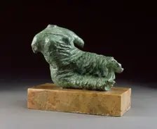 Fragment Figure / Reclining Female Figure, 1957. Creator: Henry Moore