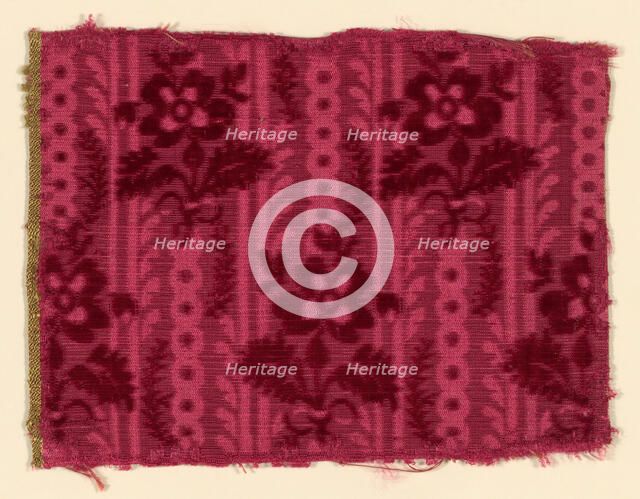 Fragment, France, 1750/1800. Creator: Unknown.