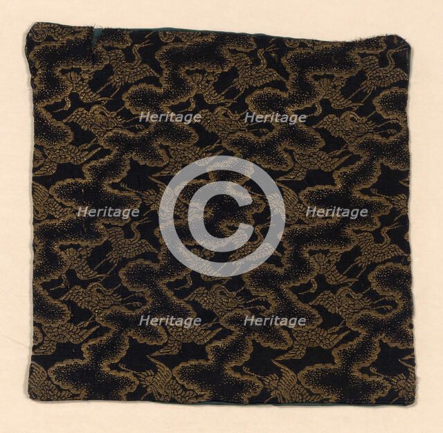 Fragment (from temple mat), Japan, Edo period (1615-1868), 1700/1825. Creator: Unknown.